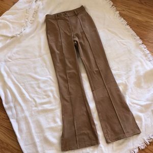 Shein flare leg, brown pants